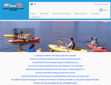 Tablet Screenshot of keukaboatrentals.com